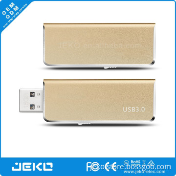 Bulk items retractable metal 2G USB flash drives suitable for USB2.0 USB3.0
